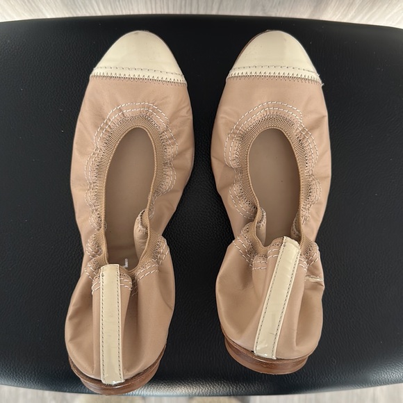 Chanel flats. Two tone (Beize/Cream) - Picture 3 of 8